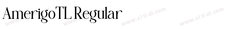 AmerigoTL Regular字体转换 AmerigoTL Regular字体转换